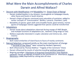 What Were the Main Accomplishments of Charles Darwin