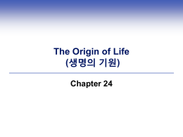 The Origin of Life (생명의 기원) Chapter 24