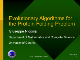 Evolutionary Algorithms & Protein Folding