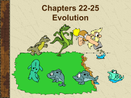 Chs. 14-16: Evolution