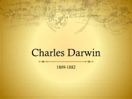 Charles Darwin - Coshocton High School