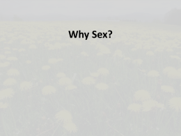 Why Sex? - Susquehanna University