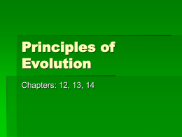Principles of Evolution - Grafton School District