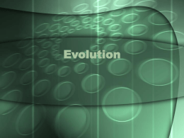 Evolution - Meyers' Website