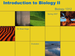 Introduction to Biology II - University of Houston–Downtown