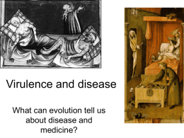 Topic 19: Virulence and disease