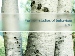 further studies in behaviour