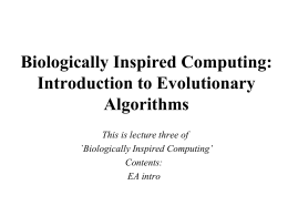 Biologically Inspired Computing