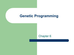 Eiben Chapter6 Genetic Programming