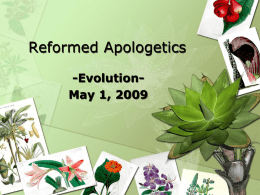 apologetics-evolution - OCSTA