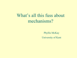Mechanism - Blogs - University of Kent