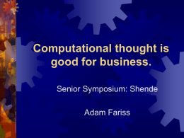 Computational thought is good for business.