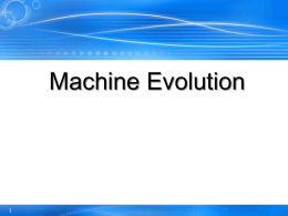 Machine Evolution