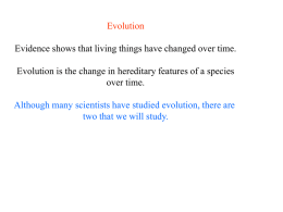 evolution - Horace Mann Webmail