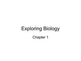 Invitation to Biology