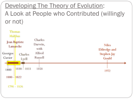 Designing The Theory of Evolution: A Look at Prominent