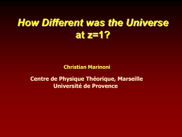 How different was the Universe at z=1?