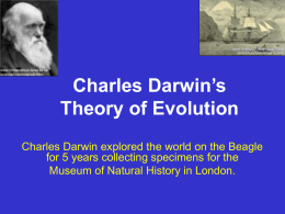 Charles Darwin. - Teaching Biology Project