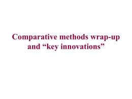 Comparative methods wrap-up and some thoughts on the future of