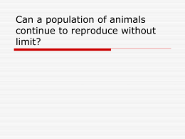 Can a population of animals continue to reproduce without