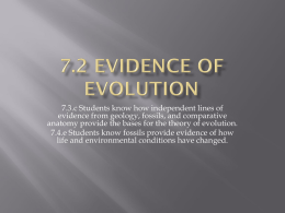 7.2 Evidence of Evolution
