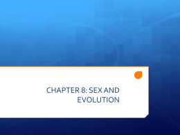 Chapter 10: Life Histories and Evolutionary Fitness
