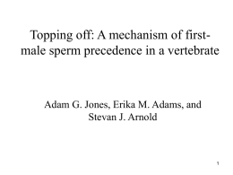 Topping off: A mechanism of first