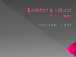 Evolution & Natural Selection