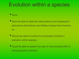 Biology 4.24 Evolution Within a Species