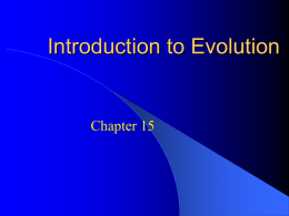 IntroductiontoEvolution