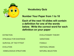 PART 1 vocab quiz