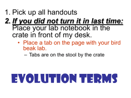 Evolution Terms - s3.amazonaws.com