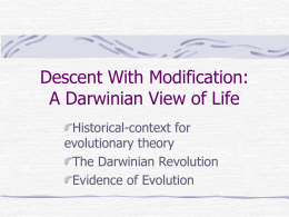 Chapter 22: Descent with Modification: A Darwinian View of Life