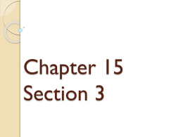 Chapter 15 Section 3