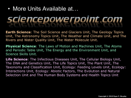 Part I: Evolution - Science PowerPoints