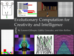 Evolutionary Computation for Creativity and