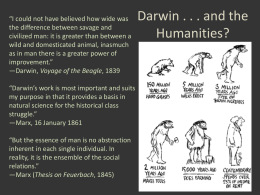 Lecture 17 – Darwin