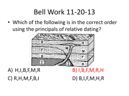 Bell Work Questions