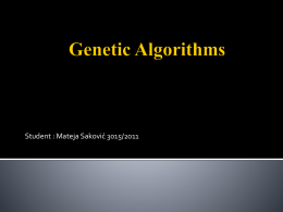 Genetic Algorithmsx