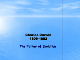 Charles Darwin and Natural Selection 1 PowerPoint