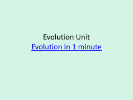 Evolution - Biology CP