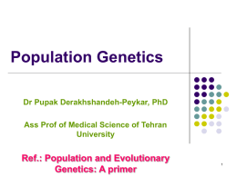 What is Population Genetics?