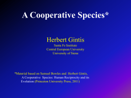 A cooperative species