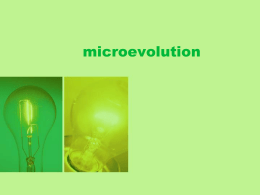 Microevolution PPT