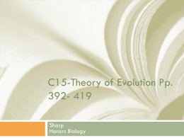 C15-Theory of Evolution Pp. 392