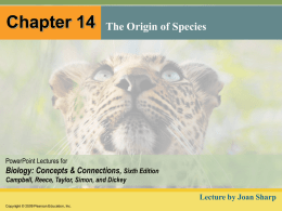 14.2 There are several ways to define a species