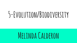 5-Evolution/Biodiversity