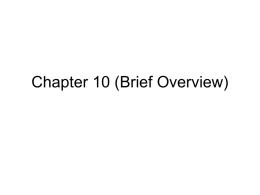 Chapter 10 Stuff