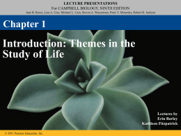 AP Biology Chapter 1 Unifying Themes Guided Notes