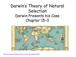 Darwin*s Theory of Evolution The Puzzle of Life*s Diversity Chapter